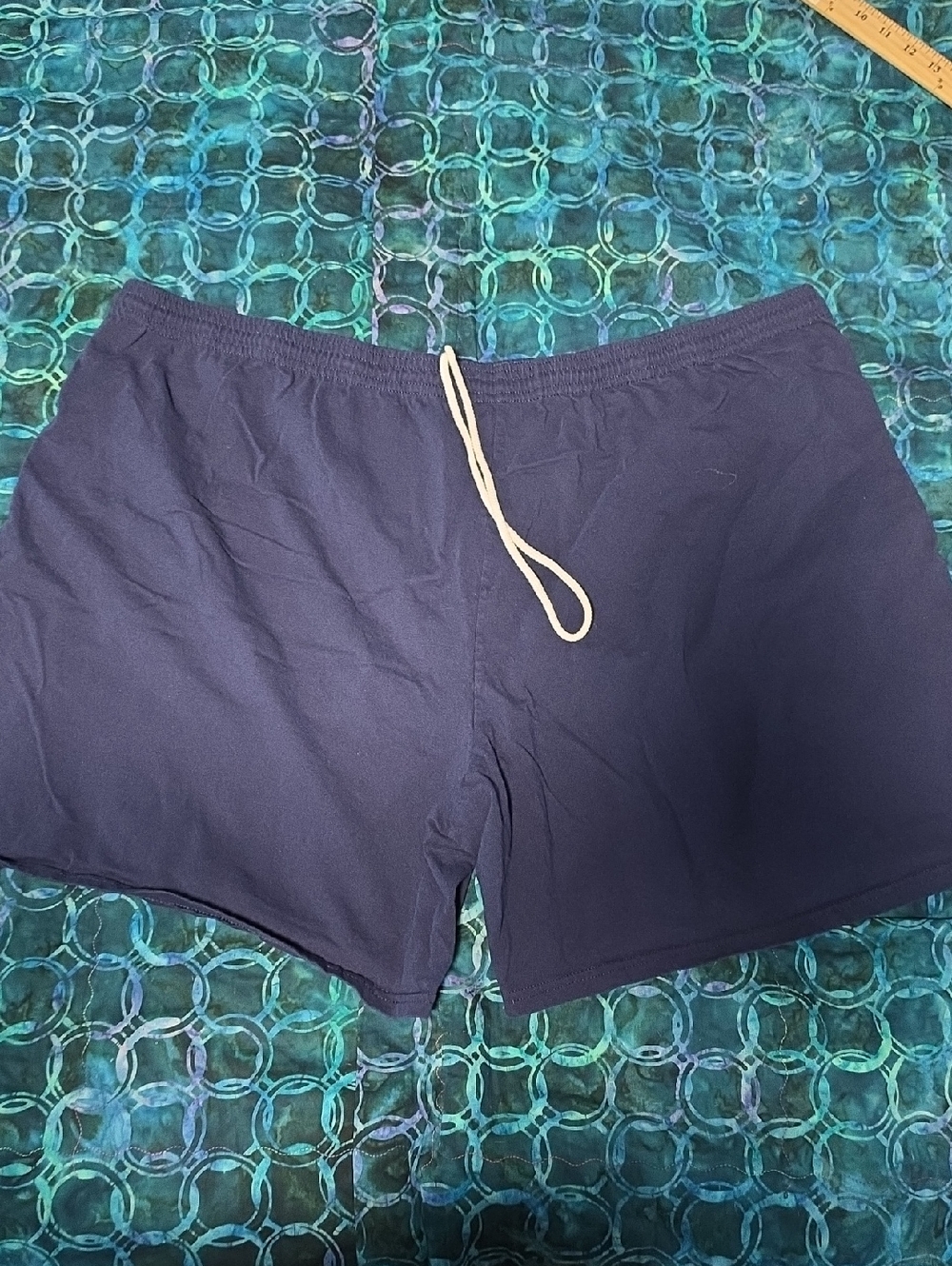 Hanes Men's Navy Elastic Drawstring Athletic Shorts Size 4XL